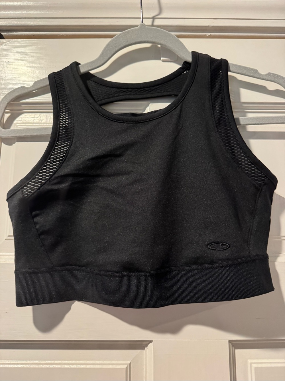 C9 by Champion Black High-Neck Mesh Panel Sports Bra